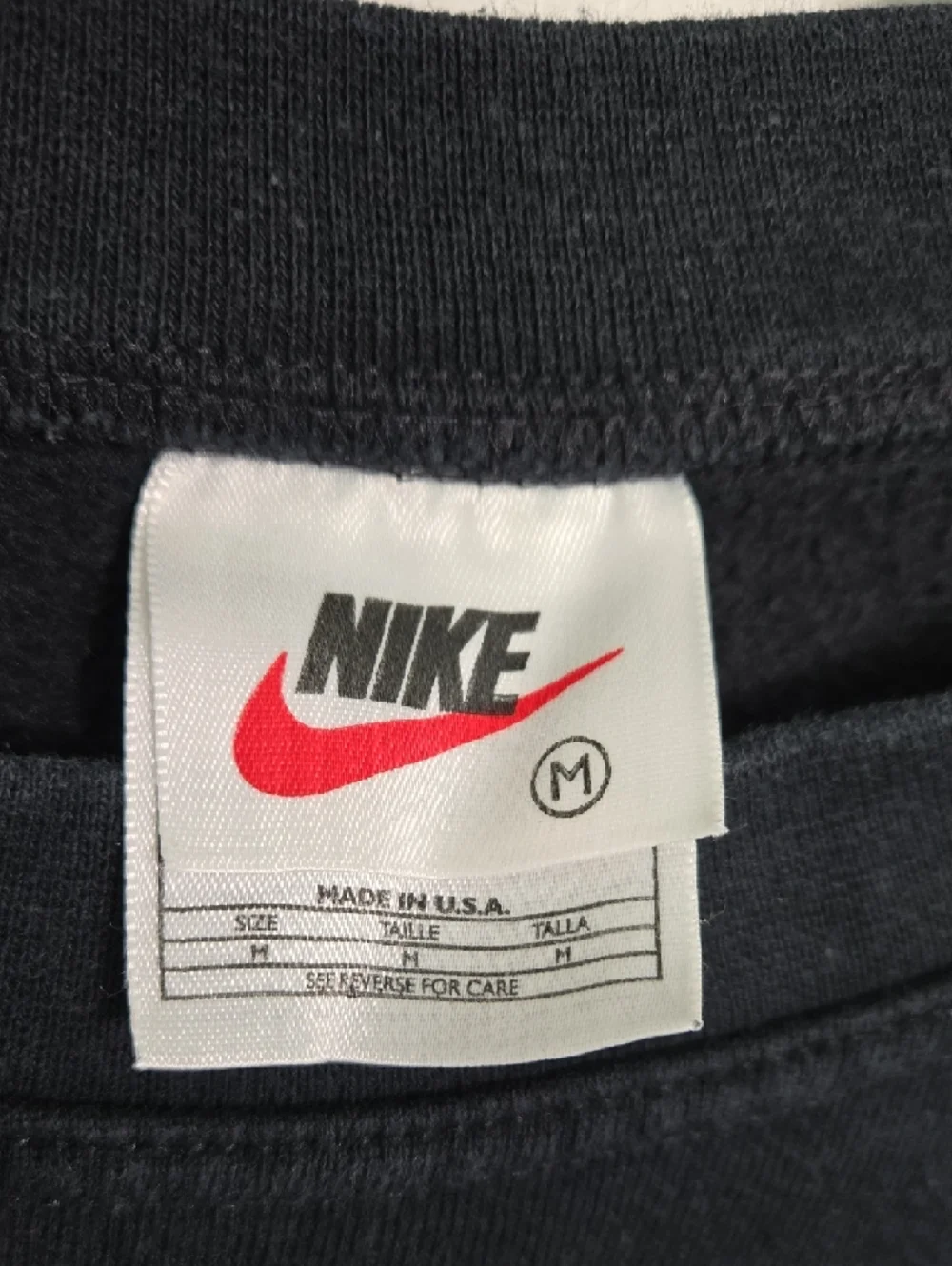 Vintage Nike Black Fleece Crewneck Sweatshirt Embroidered Swoosh Women’s M